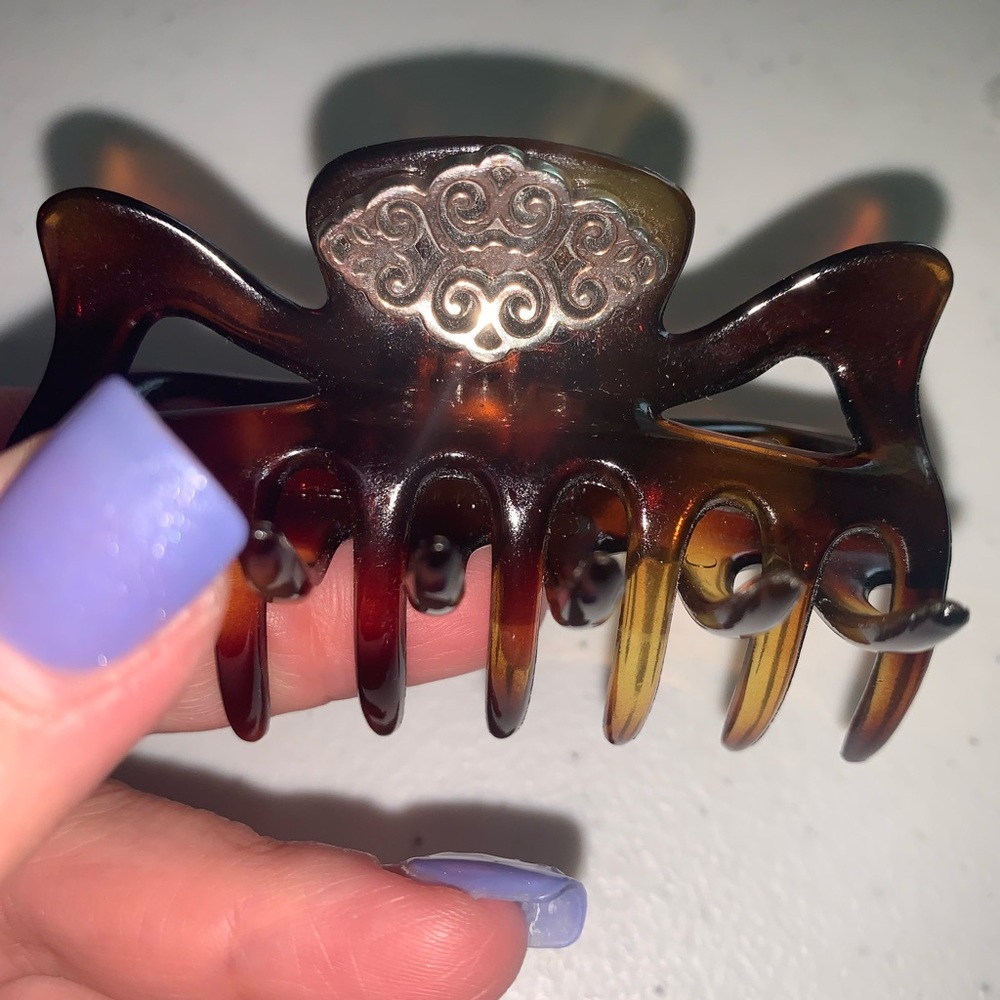 @sassyfras2 BOTH Hair Claw Clips with Silver Accents for Sassyfras!